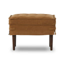 Luxe Haven Cole Small Ottoman - Broadway Gilt