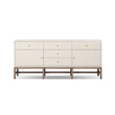 Veridian Fiona Sideboard - Ivory Painted Raffia