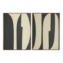 Horizon Grecco Diptych by Jess Engle - 48X32 Rustic Walnut