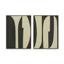 Horizon Grecco Diptych by Jess Engle - 48X32 White Oak