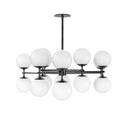 Elegant Zodiac Chandelier - Black Gunmetal