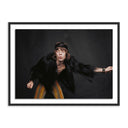 Crescent Rolling Stones Singer by Getty Images - 24X18 Black Maple