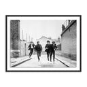 The Beatles Running In A Hard Days Night - 48X36 Black Maple