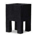 Modern Tora Planter - Medium Carbonized Black