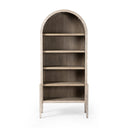 Aveline Tolle Bookcase - Rustic White Solid