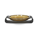Chic Runa Bowl - Amber Cast Glass