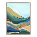 Aurelia Trail To Teal Lake by Ahn Hee Strain - 36X48 Rustic Walnut