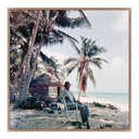 Aurelia TS Eliot by Slim Aarons - 24X24 Rustic Walnut