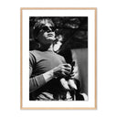 Warhol With Bananas by Getty Images - 24X32 White Oak