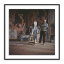 Luxe Artistry Pablo Picasso At Work by Getty Images - 48X48 Black Maple