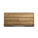 Crestwood 6 Drawer Dresser - Sandy Oak Resawn
