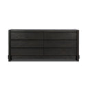 Crestwood 6 Drawer Dresser - Smoked Black Resawn