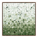 Luxe Merida Verde by Douglas Galloway - 32X32 Rustic Walnut Framed Canvas
