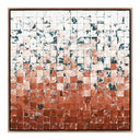 Aetheria Merida Terracota by Douglas Galloway - 32X32 Rustic Walnut Framed Canvas