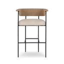 Aurelia Carrie Outdoor Stool - Bar Faux Hyacinth