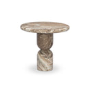 Aventine Figueroa End Table - Sawar Marble