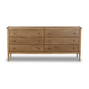 Avante Franny 6 Drawer Dresser - Saddle Brown Veneer