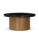 Pavia Coffee Table - Smoked Brown Cast Glass