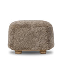 Enclave Bilbury Oval Ottoman - Taupe Shearling