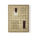 Verity Art - Grid-Seoul II by Jade Dacay - 24X32 White Oak