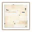 Artistic Layered Landscape II Faith by Elizabeth Sheppell - 32X32 Rustic Walnut