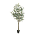 Lush Faux Eucalyptus Tree - 9