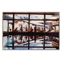 Verity by Slim Aarons - Gasthof Post Pool - 36X24 Rustic Walnut