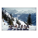 Alpine Elegance Lounging In Gstaad by Slim Aarons - 48X32 White Maple