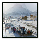 Aurelia Lech Ice Bar by Slim Aarons - 24X24 Black Maple