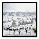 LuxeVista Skiing In Vail by Slim Aarons - 24X24 Black Maple