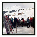 Opulent Lech Ice Bar II by Slim Aarons - 24X24 Black Maple