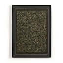 Chic Cream On Black Glimmer by Laurel-Dawn Latshaw - 40X30