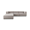 Verity Lawndale 3 Piece Sectional - Left Chaise Ottoman