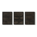 Ethereal Space Triptych by Brooke Noel Morgan - 72X32 Black Maple