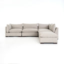 Opulent Westwood 4-Piece Sectional - Left Facing W Ottoman Bennett Moon