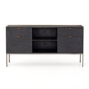 Valeria Trey Modular Filing Credenza - Black Wash Poplar