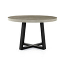 Verity Outdoor Round Dining Table - 48 Grey
