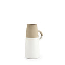 Garand Small 13H Two-Toned White Natural Ceramic Jug - Default Title
