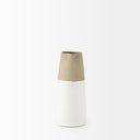 Garand Small 13H Two-Toned White Natural Ceramic Jug - Default Title