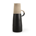 Garand Large 188H Two-Toned BlackNatural Ceramic Jug - Default Title