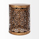 Rudebekia Set of 2 16L x 16W Gold Round Metal Accent Tables - Default Title