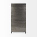 Poppy II 738 H Black Metal With Glass Door Display Cabinet - Default Title