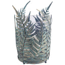 Palen II Large GreenGold Metal Fern Leaf Table Candle Holder - Default Title