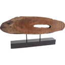 Yeadon I 5L x 34W Brown Shaped Oval Wood Object - Default Title
