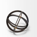 Galenna I Small 8L x 8W Black Metal Circular Decorative Orb - Default Title
