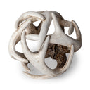 Ramus I Small 5L x 5W Brown Antler Shaped Decorative Resin Orb Ball - Default Title
