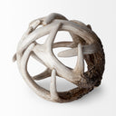 Ramus I Small 5L x 5W Brown Antler Shaped Decorative Resin Orb Ball - Default Title