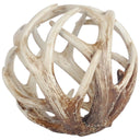 Ramus II Large 7L x 7W Brown Antler Shaped Decorative Orb Ball - Default Title