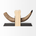 Nickerson Set of 2 6L x 7W Bull Horn Bookends - Default Title