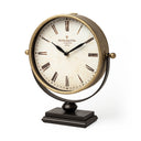 Houston Gold Metal Half Moon Base Table Clock - Default Title